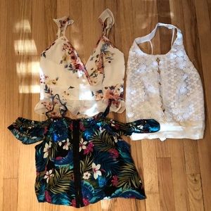 Bundle of 3 summer crop tops for $12